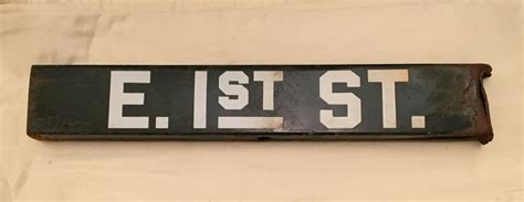 1920 metal porcelain enamel box street sign street los angeles|Porcelain California Avenue Sign .